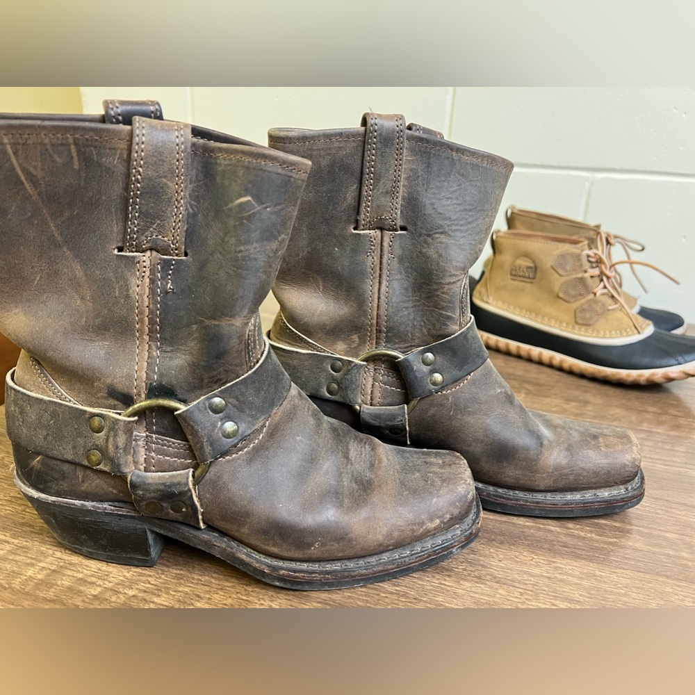 Brown Frye Ankle Boots Size 6.5